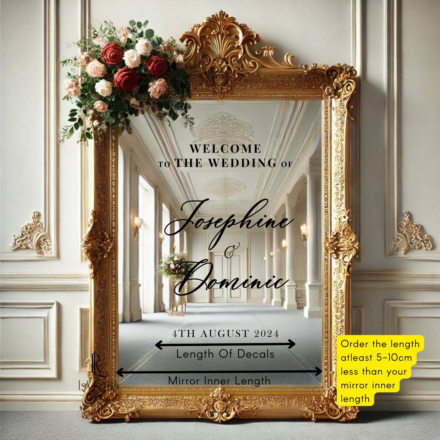 Wedding Selfie Mirror Decals