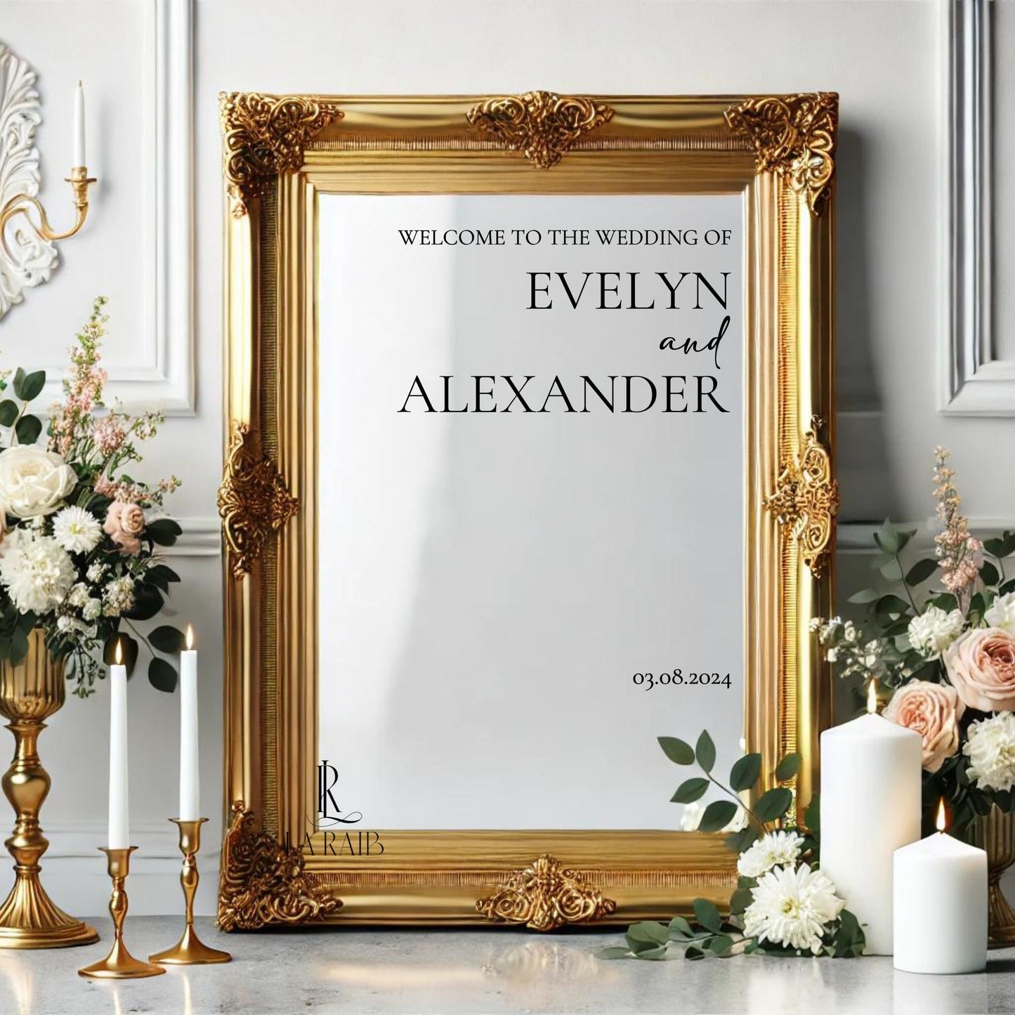 Love in Letters Wedding Decals