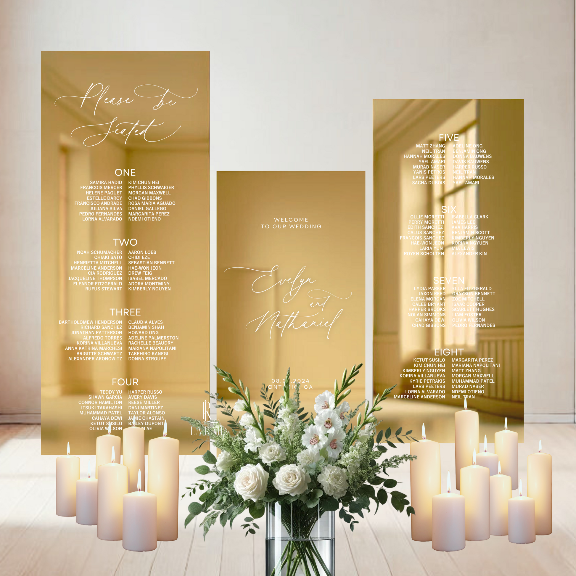 Wedding Welcome sign and seating chart package